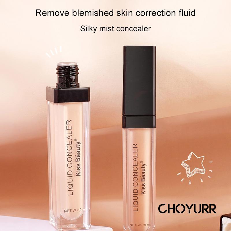 【COD】Krim Concealer Cair 2 Warna Tahan Lama Full Cover Long Lasting Moisturizing Liquid Foundation Face Concealer Light Mist Smooth-CH