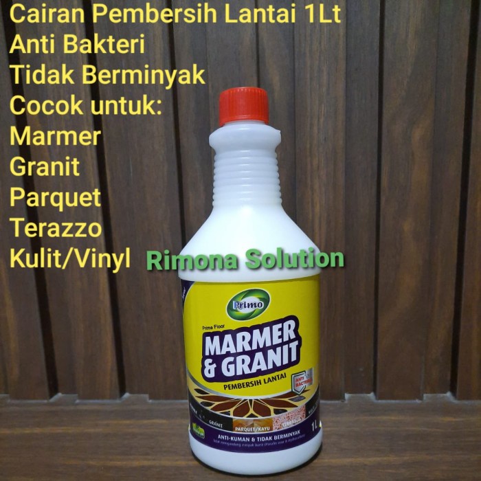 Lantai Cairan Prime Floor Pembersih Noda Lantai Marmer Vinyl Kayu Granit 1Lt