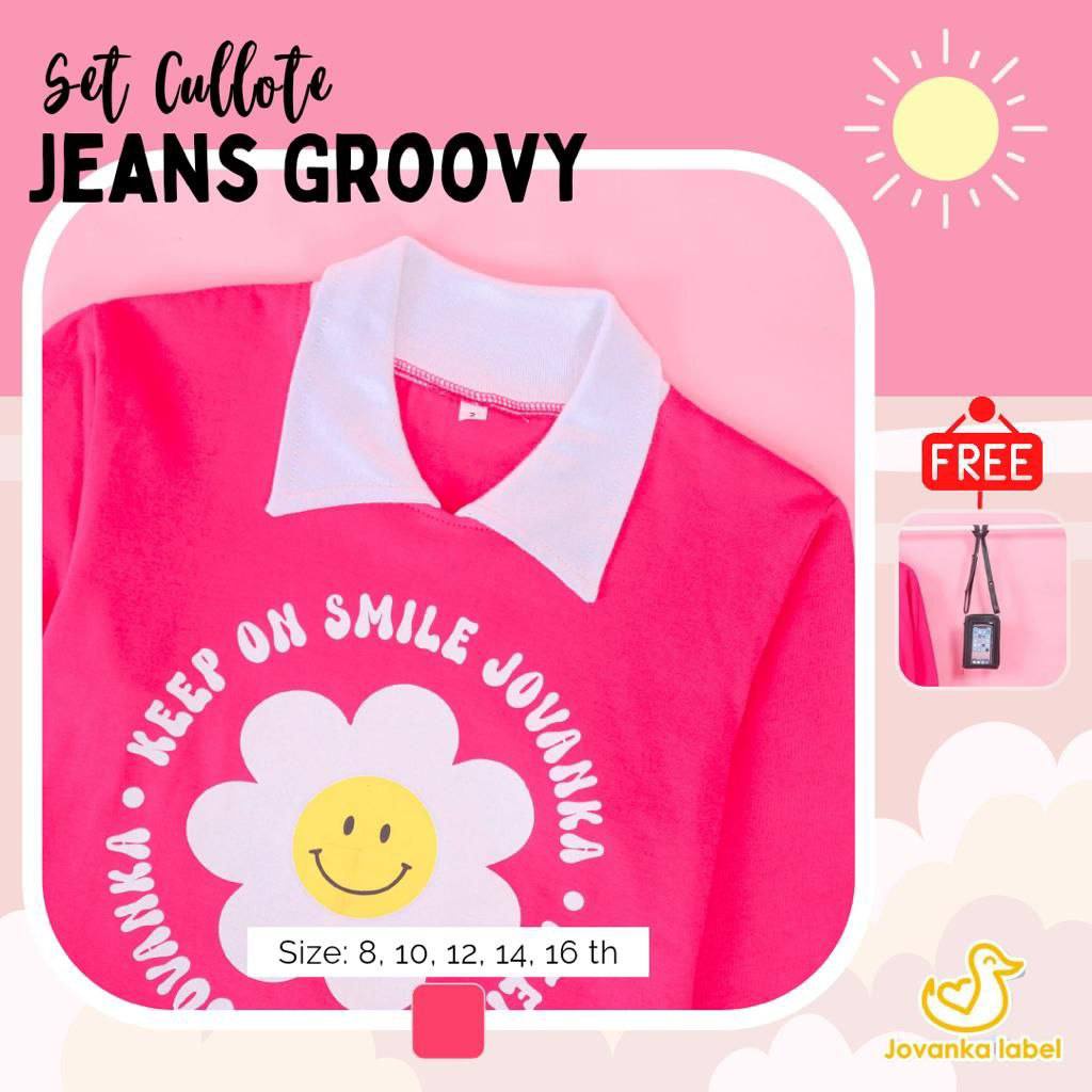 Set Cullote jeans groovy Jovanka