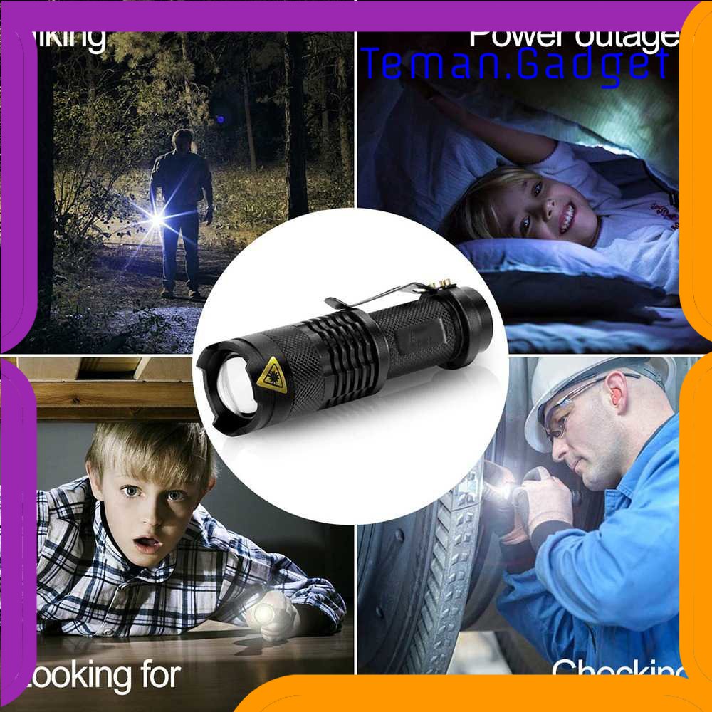 TG-SNT Shustar Senter LED Mini Flashlight USB Rechargerable XPE + COB - S-002