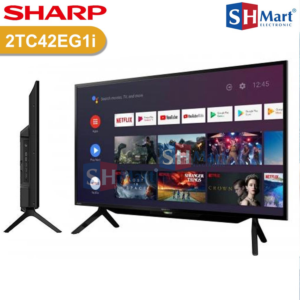 TV SHARP 42 INCH 2T-C42EG1i SMART ANDROID FULL HD 42EG1i GARANSI RESMI NEW (MEDAN)