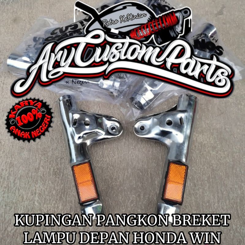 kupingan lampu honda win breket lampu honda win old