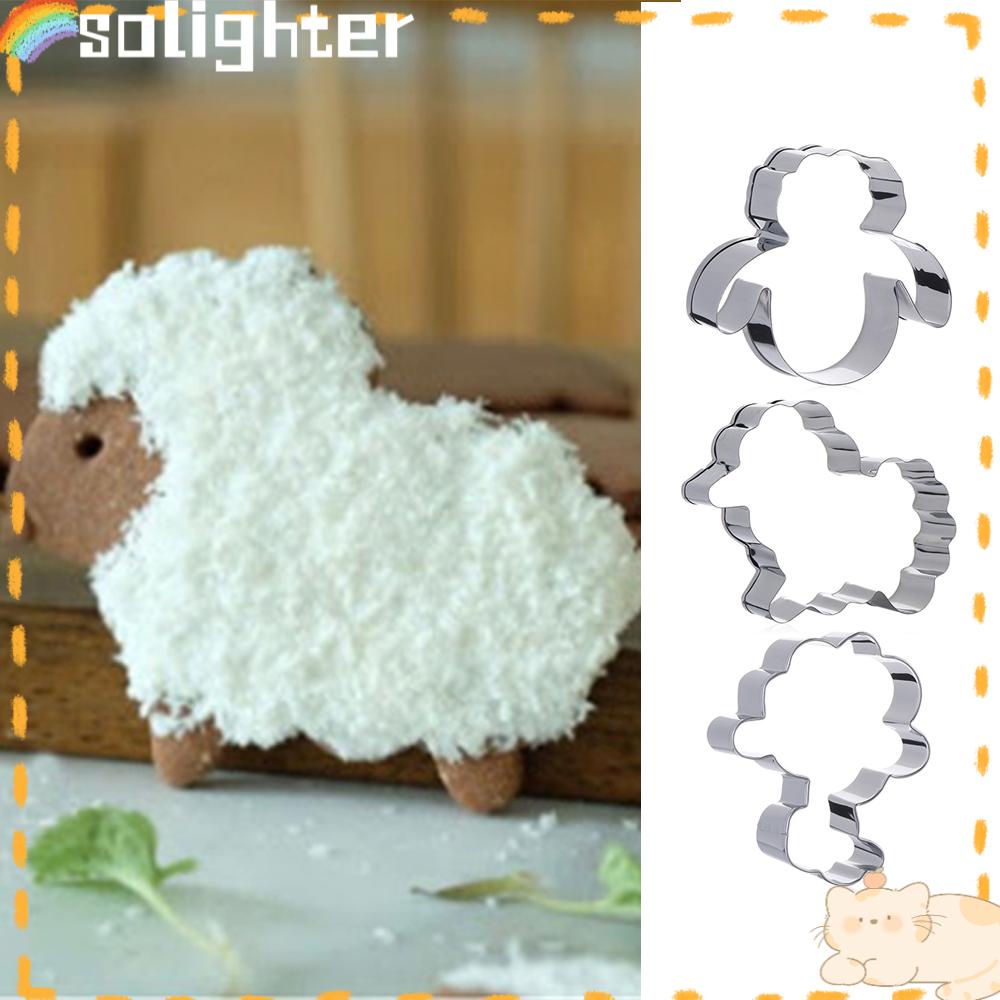 Solighter Sheep Cookie Cutter DIY Kerajinan Baking Pastry Modelling Tools Cetakan Kue