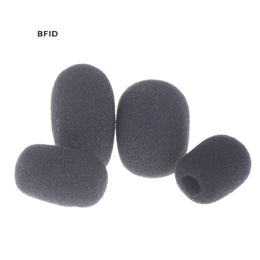 [BFID] Baru 10PCS Microphone Headset Grill Layar Angin Spons Busa Hitam Mic Cover [ID]