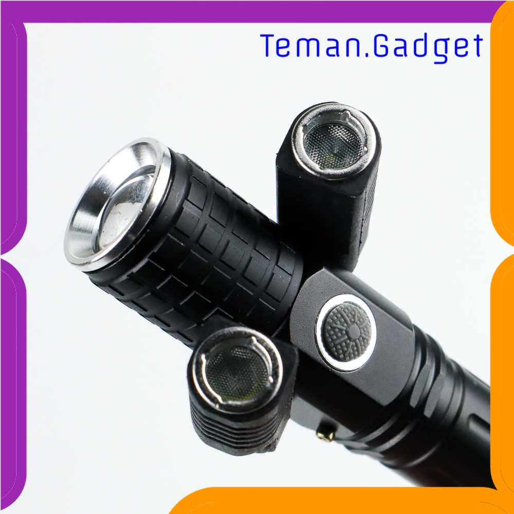 TG-SNT TaffLED Senter LED Rotating Zoom  T6 + 2 x XPE 1500 Lm - KS-738