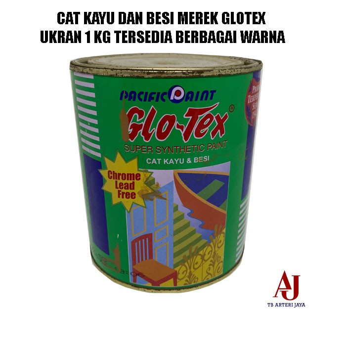 paling diminati] Cat Minyak Cat Besi Cat Kayu 1 KG Cat Besi dan Kayu Glotex