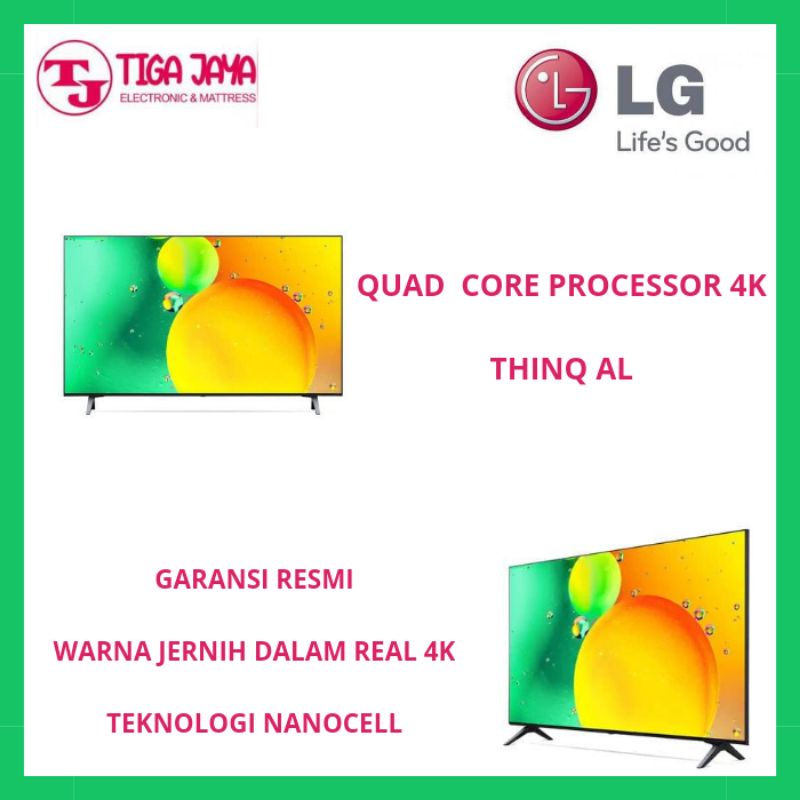 LG TV 43NANO75 LED NANOCELL 43 INCH 4K SMART TV 43NANO75SQA