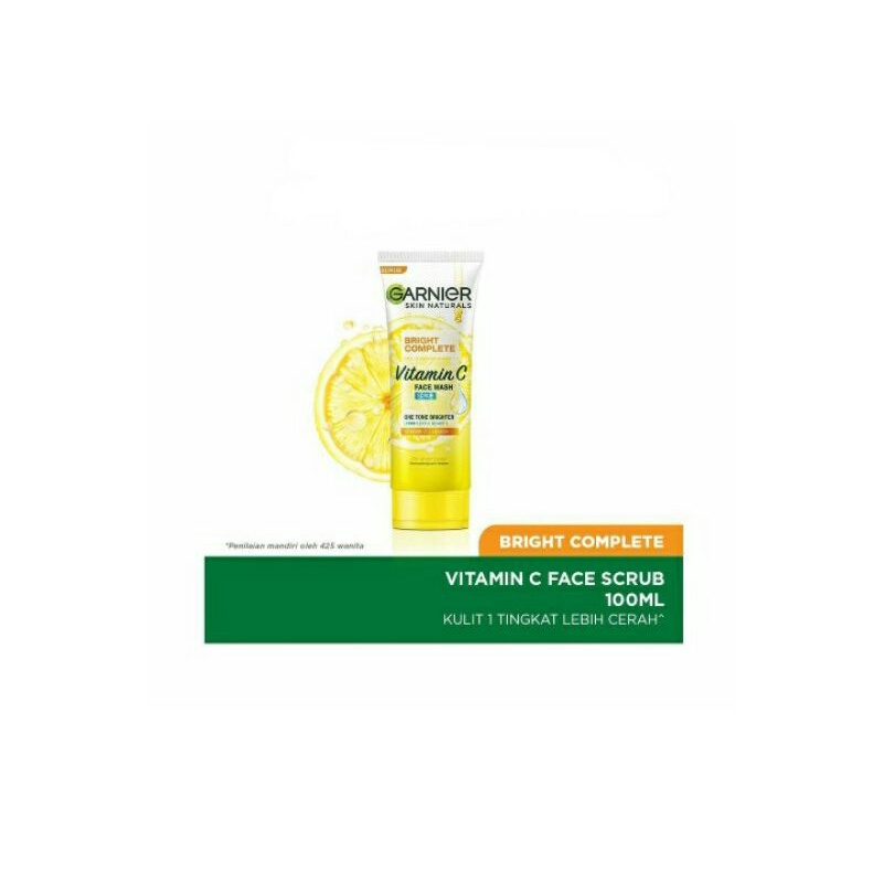 Garnier Bright Complete Vit C Facial WashScrub 100mL