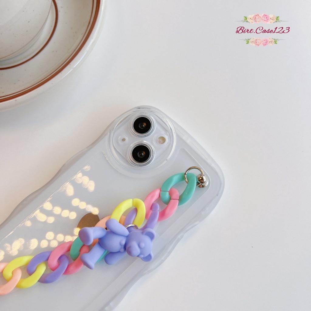 GC01 SOFTCASE GELOMBANG WAVE CLEAR RANTAI FOR INFINIX SMART 5 6 PLUS HOT 9 10 11 12 PLAY 12I PRO 20 20I 20S NOTE 12 G96 BC7052