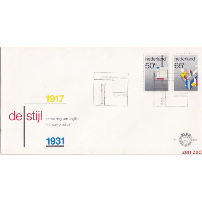 

A855 Prangko Belanda FDC 1983 Art 1 Pcs