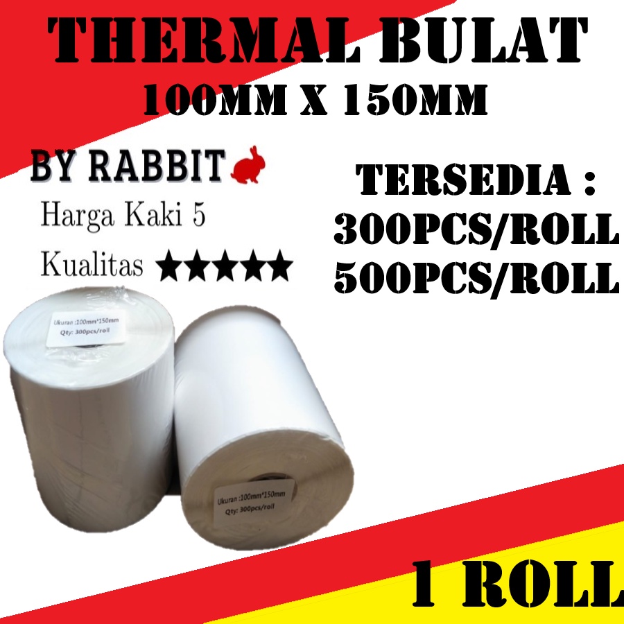 

THERMAL LABEL BARCODE 100X150 mm KERTAS STICKER DIRECT THERMAL LABEL BARCODE 250 / 300 / 500pcs