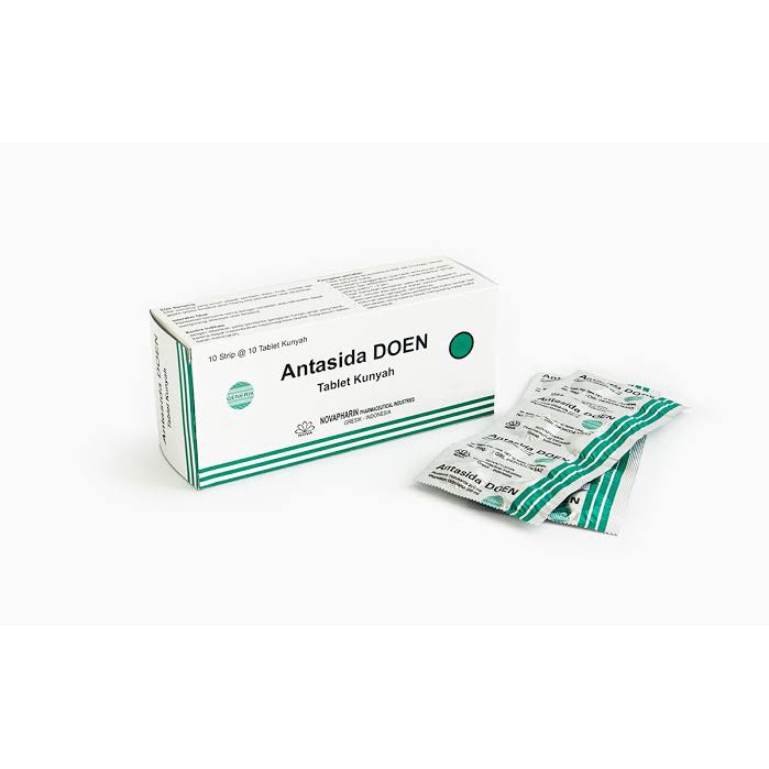 Antasida Doen Tablet Meredakan Gejala Kelebihan Asam lambung Strip ORIGINAL-BPOM