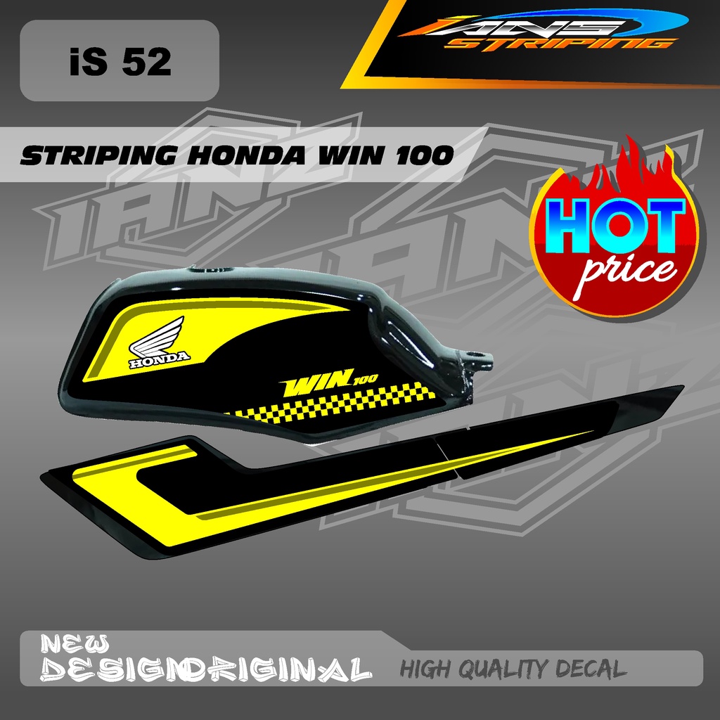 STRIPING TANGKI HONDA WIN 100 CUSTOM HOLOGRAM / NON HOLOGRAM IS52