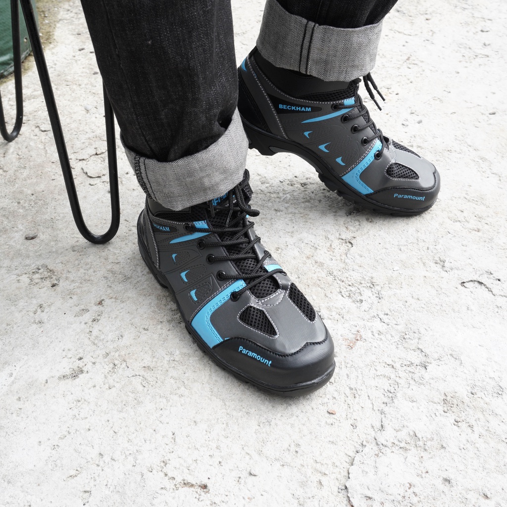 SEPATU SAFETY SEMI BOOTS PRIA KULIT TALI SAVETY BUT SEPTI TALI SEVTI TALI SEPTY TALI SEFTY SEPATU BOOTS UJUNG BESI