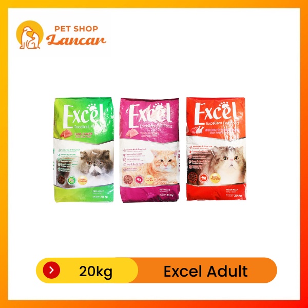 Makanan Kucing Excel Rasa Tuna 20kg - Ikan