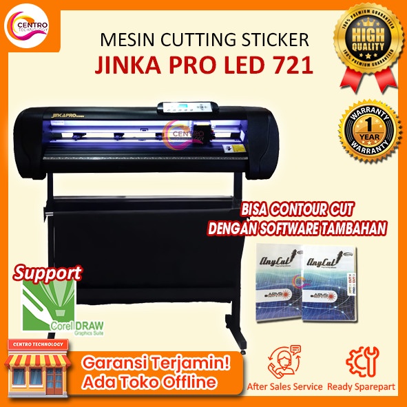 MESIN CUTTING STICKER JINKA PRO / XL PRO 721 LED CORELDRAW 60 CM