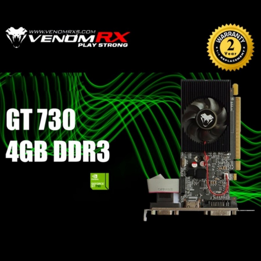 VENOMRX VGA CARD Nvidia Geforce GT 730 GT730 4GB DDR3 128Bit