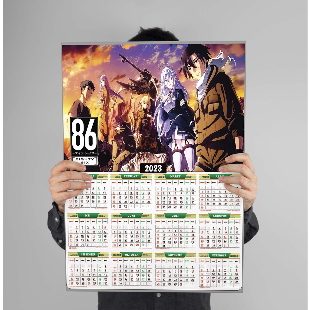 

Kalender 2025 Anime 86 Eighty Six, Full 12 Bulan Kalender Anime