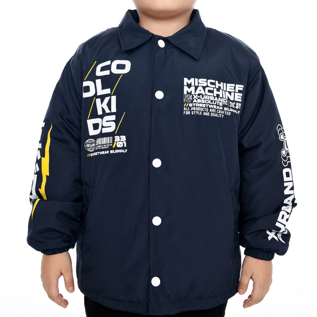 Jaket Coach Anak Anak Windproof Laki Laki-Perempuan Usia 1-11thn