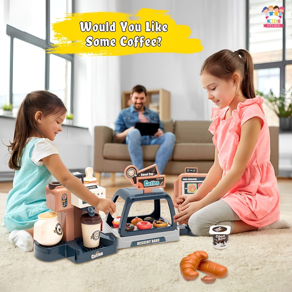 Home Coffe Machine | Mainan Anak Perempuan Mainan Edukasi | Mainan Kasir Kasiran Anak Cewek Coffee Shop | Mainan Seru Untuk Keluarga