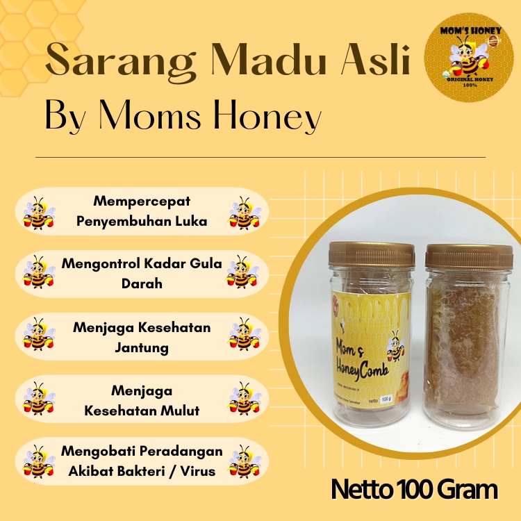 

Sarang Madu Asli 100 Gram By Moms Honey Membantu Mengontrol Kadar Gula Darah