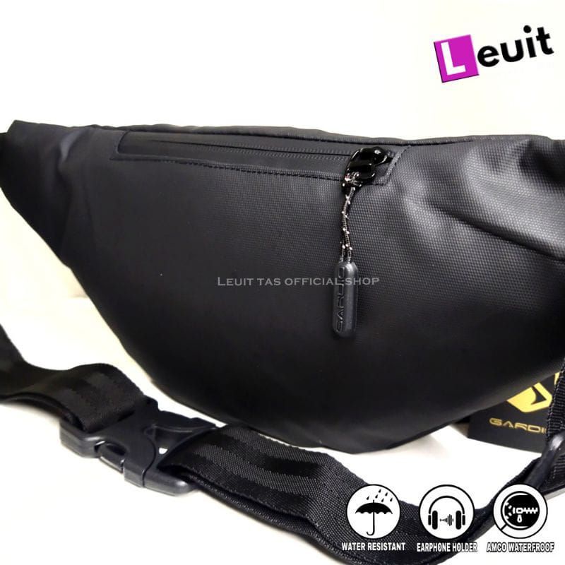 Classic ROCKER Tas Selempang Anti Air full black Tas pinggang pria Tas Pria Anti Air