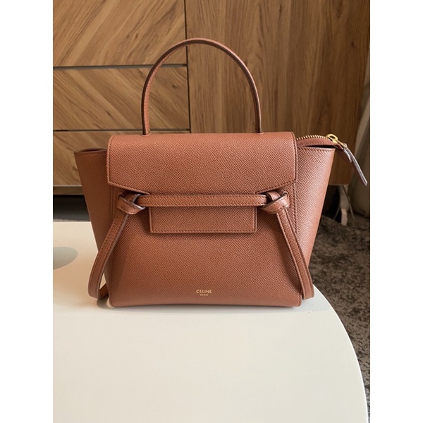 [Preloved] Celine Nano Belt Bag - Brown