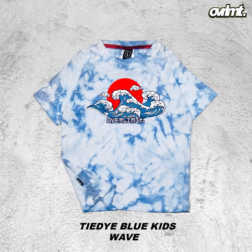 T-SHIRT | KAOS | ANAK | BALITA | TIEDYE | BLUE | WAVE OVERLIMIT