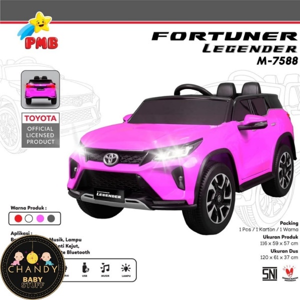 MAINAN MOBIL AKI ANAK M - 7588 TOYOTA FORTUNER LEGENDER