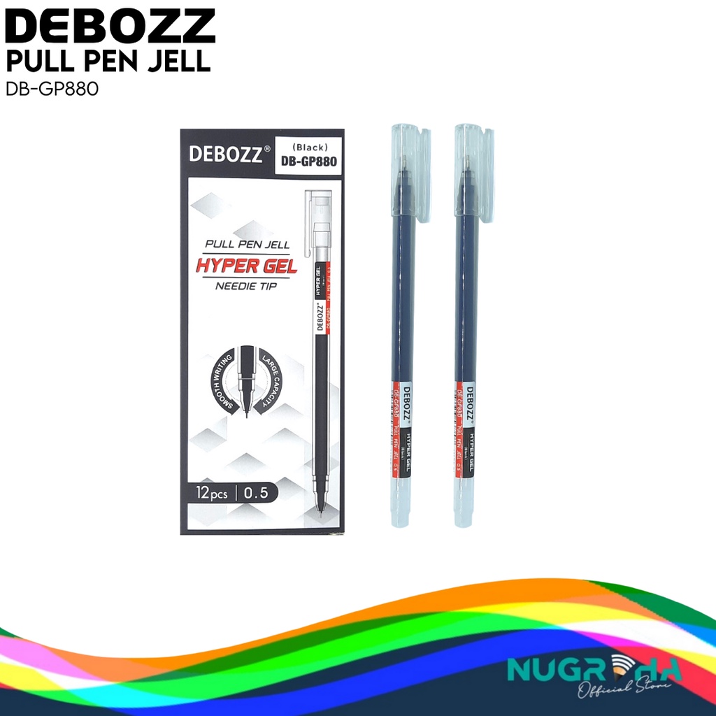 

PULPEN BALLPOINT PENA GEL INK 0.5 DEBOZZ DB-GP880