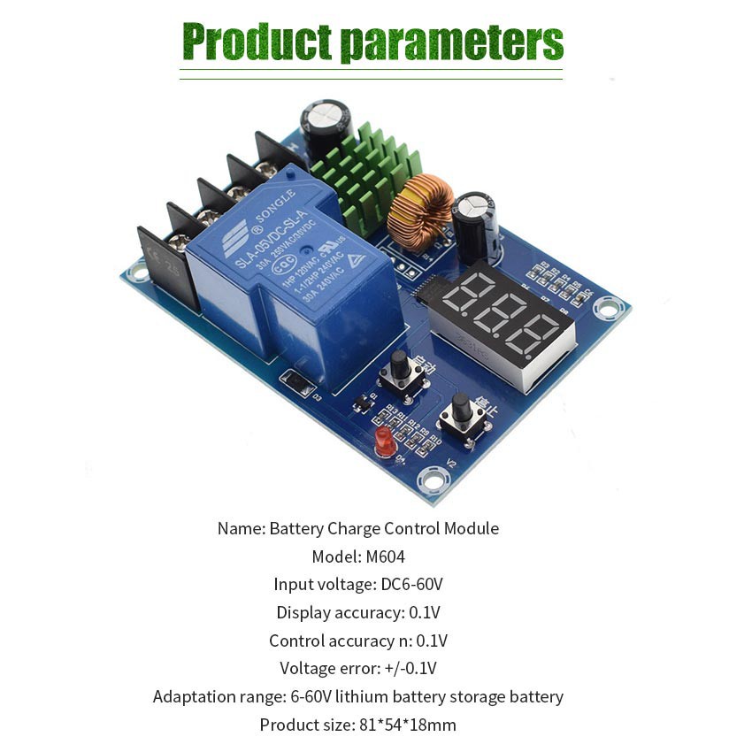 Low Voltage Disconnect Baterai Battery Charging Control Module M604 M609 XH-M604 XH-M609 Lithium Proteksi LVD Modul Over