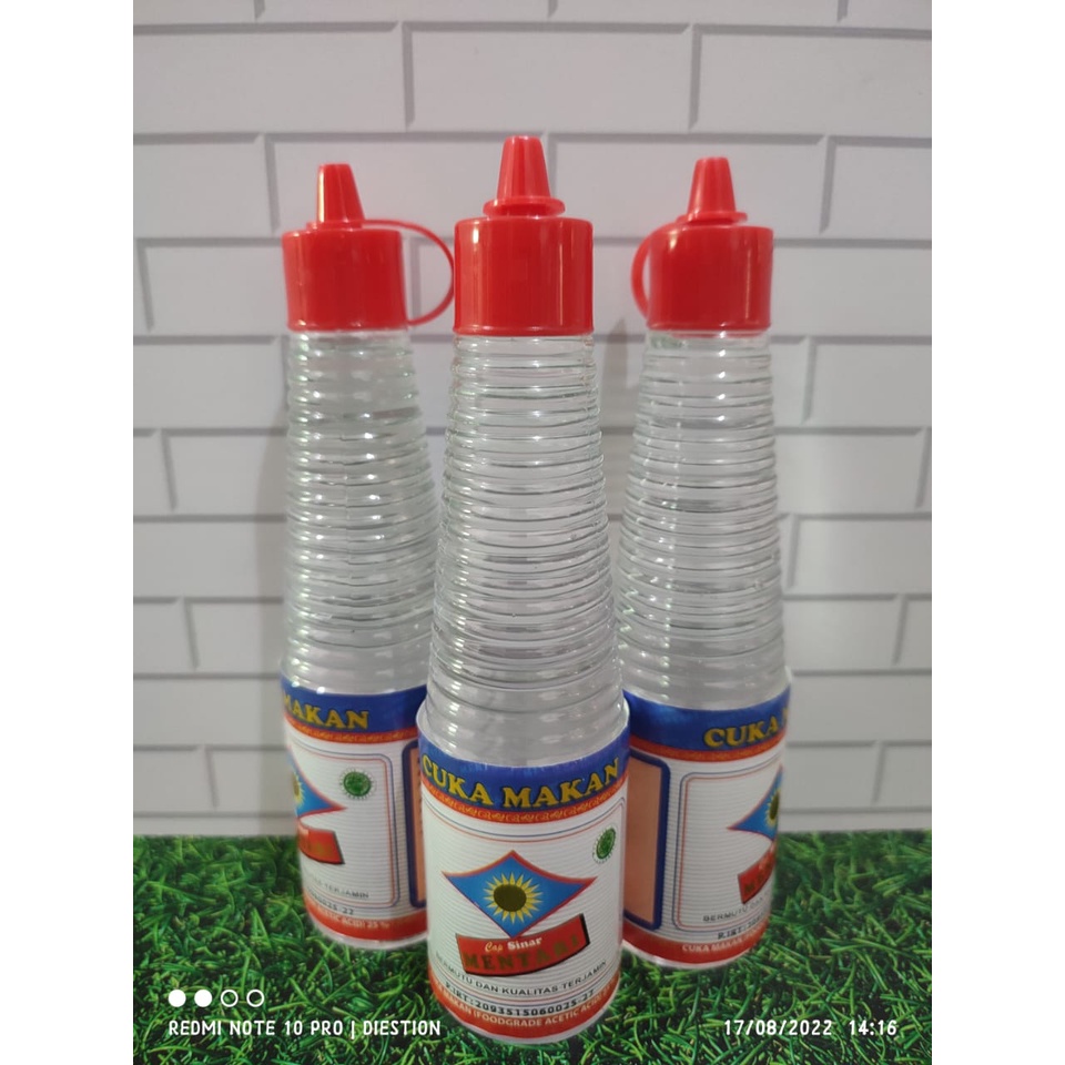 Paket Cuka Makanan 3 Botol [150mL]