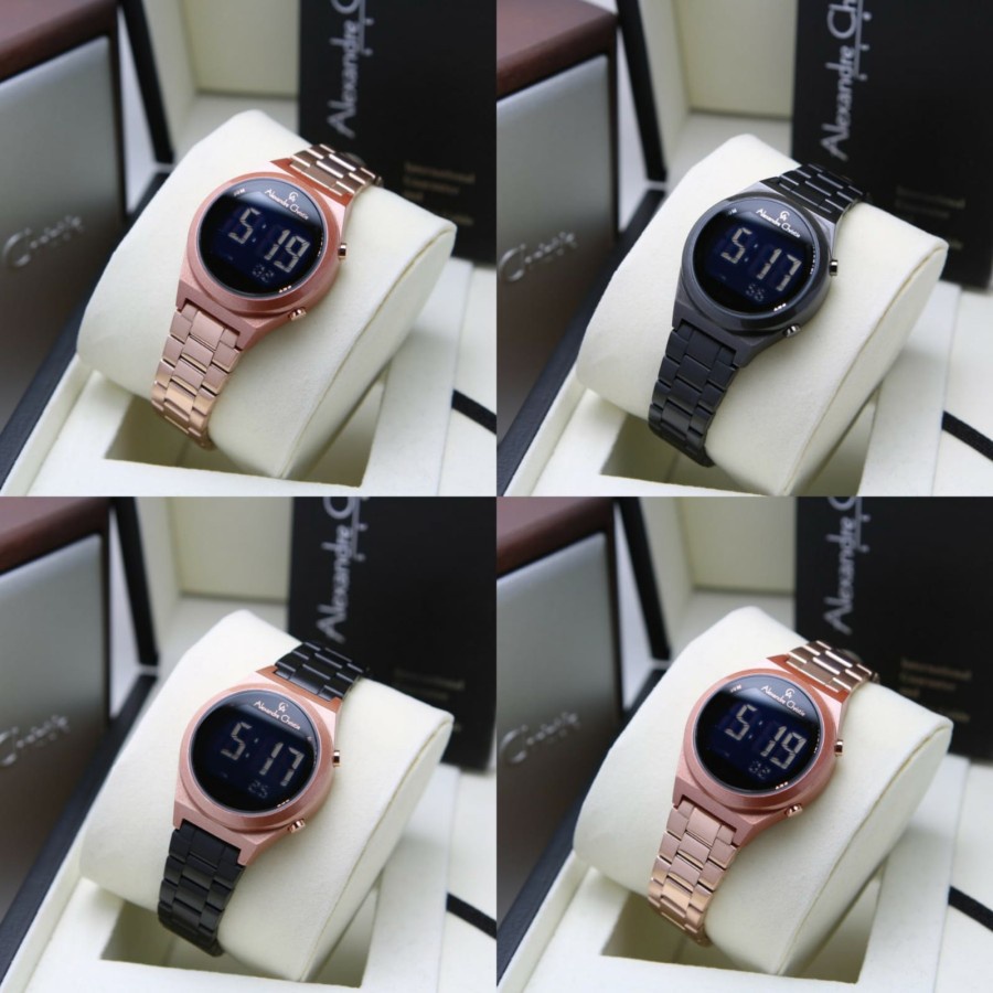 JAM TANGAN ALEXANDRE CHRISTIE AC 9385 AC9385 DIGITAL RANTAI ORI