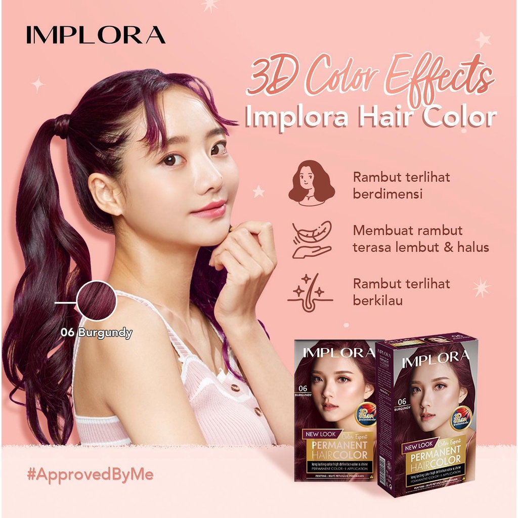 Implora semir rambut hair color/IMPLORA New Permanent Hair Color/Hair coloring Pewarna Rambut