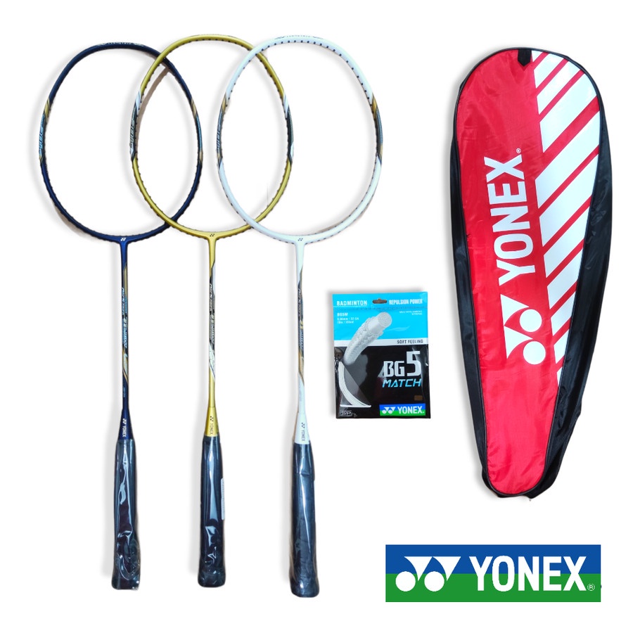 ORIGINAL RAKET BADMINTON YONEX NANORAY 71LIGHT PENGGANTI NANORAY 68 LIGHT (SENAR BG + TAS + GRIP)