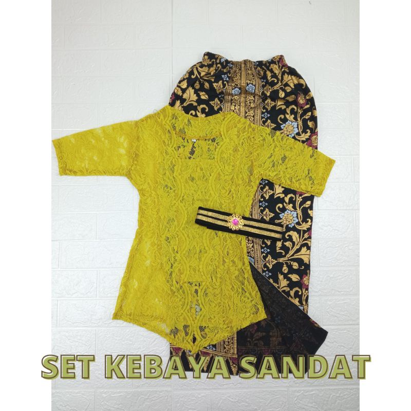 Setelan Kebaya Bali Modern Wanita Kebaya Obi Rok Prada Murah Kebaya Bali Modern Brukat Grosir