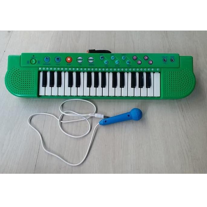 COD Mainan anak piano organ keyboard techno + 26 lagu daerah Readystock ▔)╯