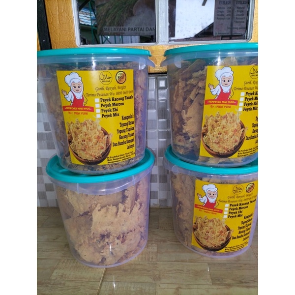 

peyek/rempeyek kacang tanah,toples 5L