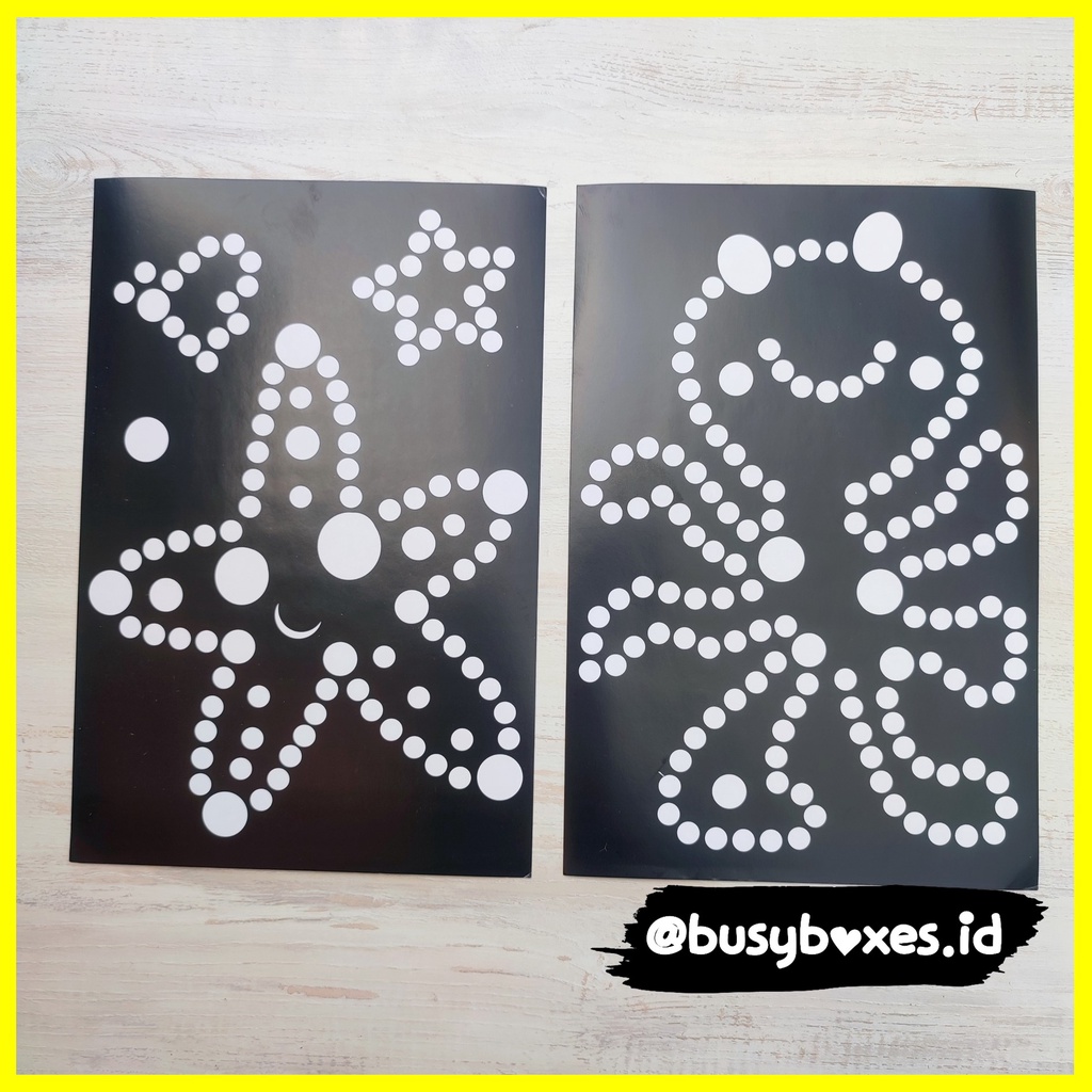 [busyboxes.id] Mainan Edukasi Aktivitas anak mainan montessori preschool Menempel Sticker seri starfish &amp; octopus