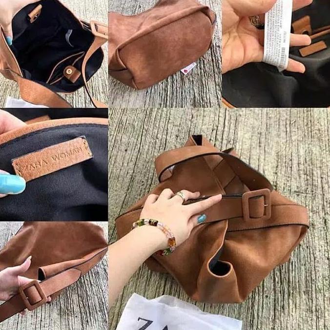 Zara Hobo Sling Bag Tas Wanita Import Original
