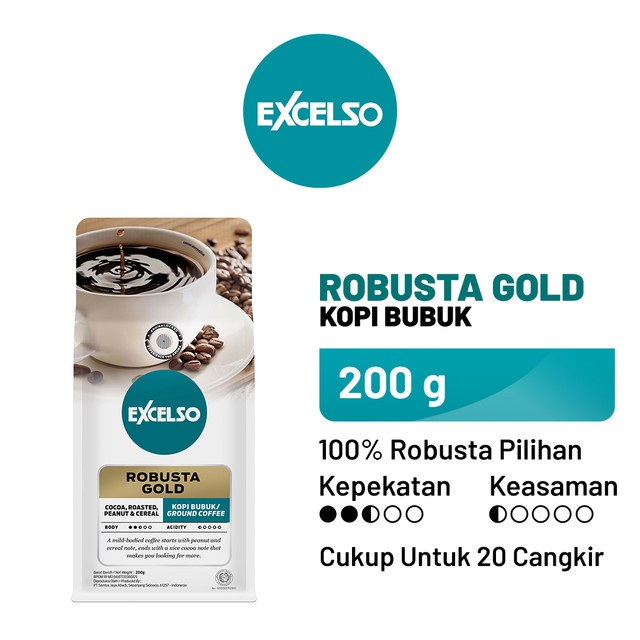 

EXCELSO Robusta Gold - Bubuk Kopi 200 gr