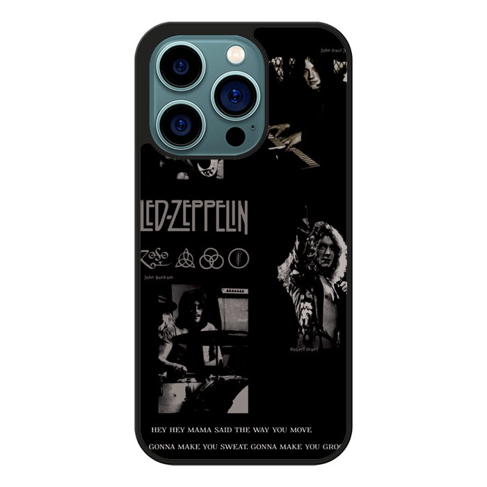 Casing Case iPhone 16 15 14 13 12 11 X XR XS Mini Plus Pro Max Custom Led Zeppelin S238