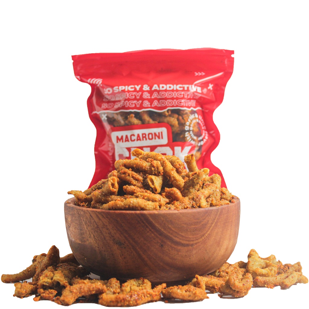 

Macaroni Cuck Keripik Usus Pedas Daun Jeruk Kemasan Reguler 80gr