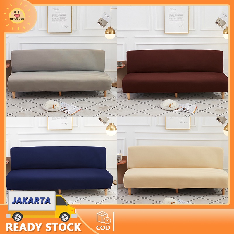 Cover Sofa Bed Sarung Sofa Bed SOFA COVER  ELASTIS Tahan Kotoran Motif Polos