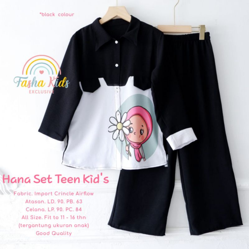 hana set teen kids by fasha kids