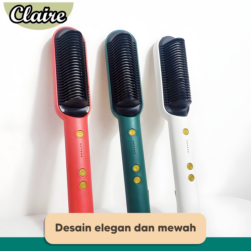 Sisir Catok Pelurus Rambut / Hair Straightener Curler 2 in 1 / Catokan Sisir Listrik