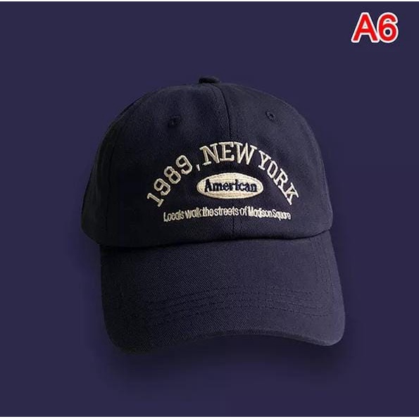 Topi Pria Wanita COD Bordir 1989 New York Distro Dewasa