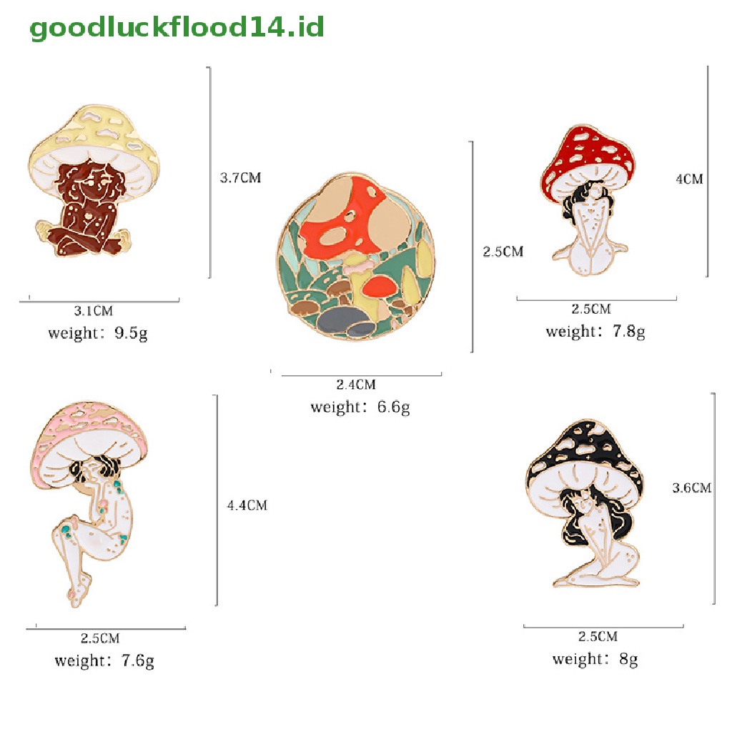 [GOOGFOUR] Kartun Gadis Bros Kerah Pin Vintage Deep Forest Maiden Di Ransel Lencana [TOP]