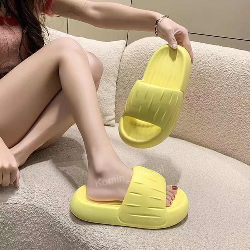 Sandal Wanita EVA Import Sandal Rumah Empuk Anti Slip Sendal Slop Karet Kekinian Sandal Viral