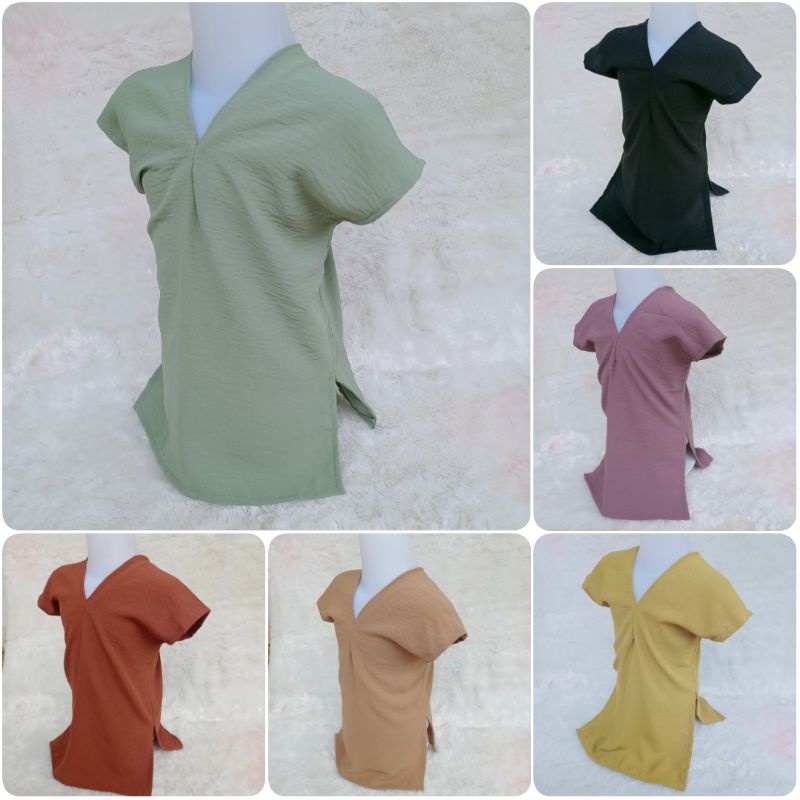 NAGITA ANAK Crinkle Airflow 1-6 Tahun Baju Anak Nagita Atasan Long Square